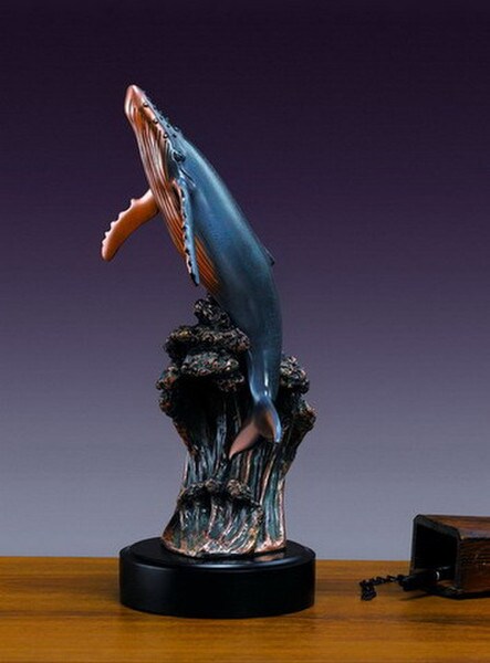 Humpback Whale Sculpture replica ancient mammal wildlife large